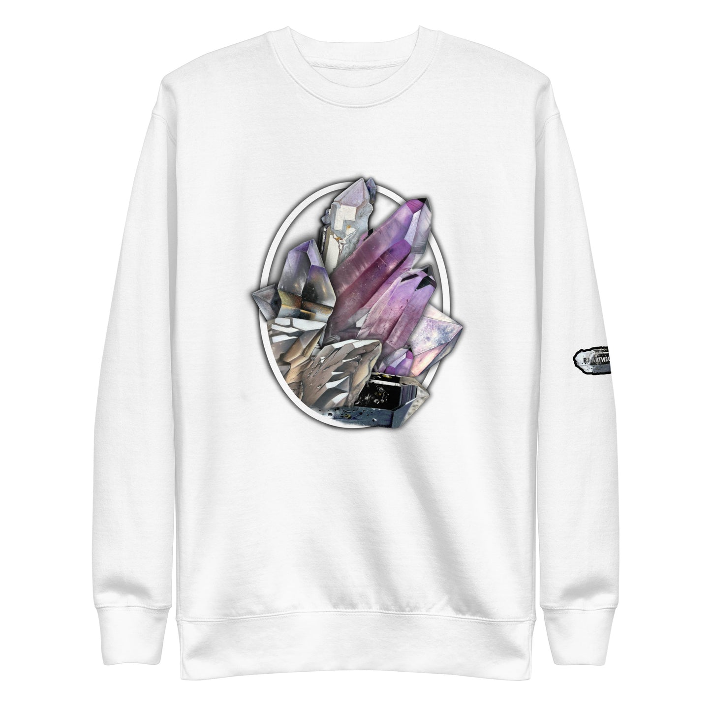 Quartz Collage Oval - Unisex Premium Sweatshirt