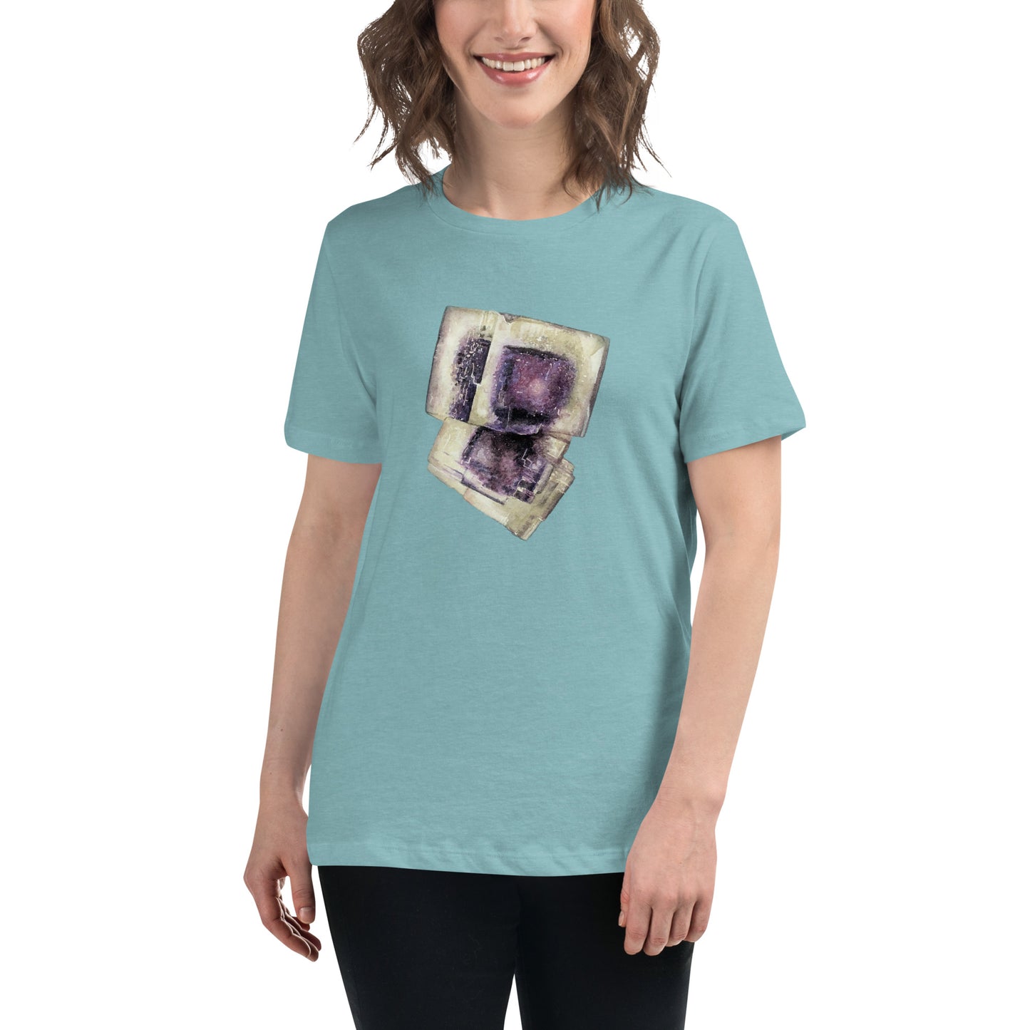 Ohio Fluorite Watercolor Women's Relaxed T-Shirt