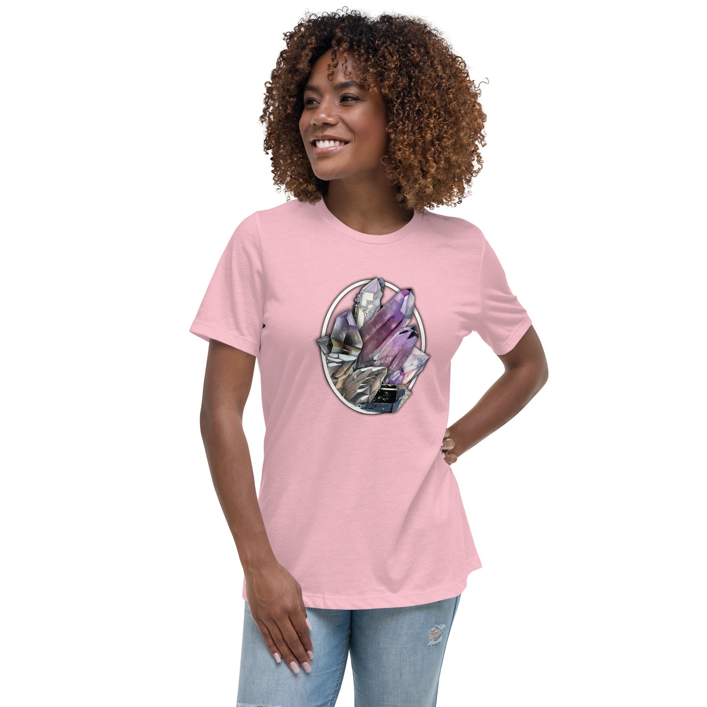 Quartz Collage Oval - Women's Relaxed T-Shirt