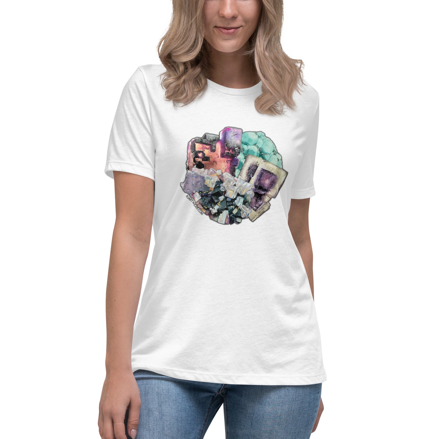Fluorite Collage - Women's Relaxed T-Shirt
