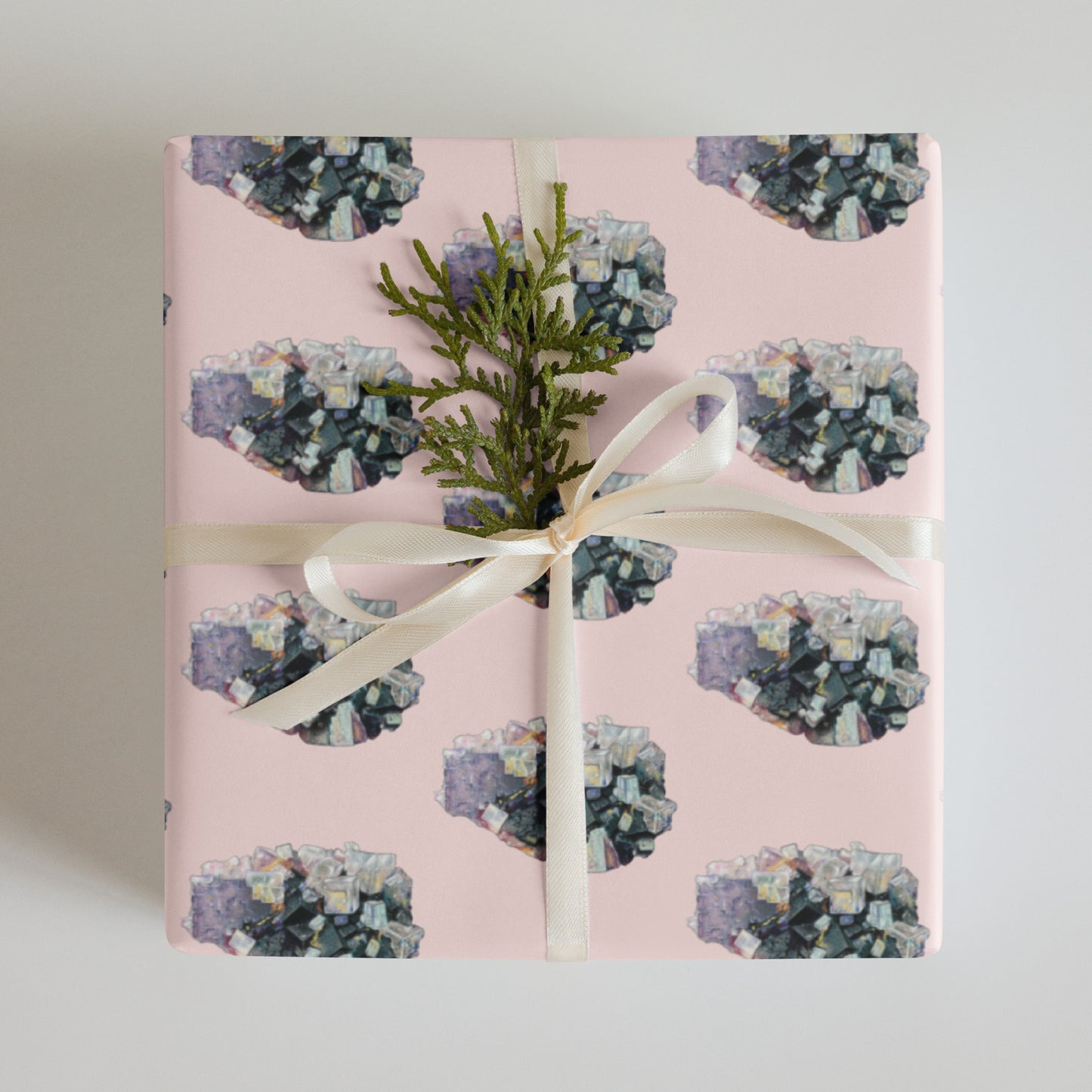 Mineral Wrapping paper sheets - Fluorite, Wulfenite, Amethyst