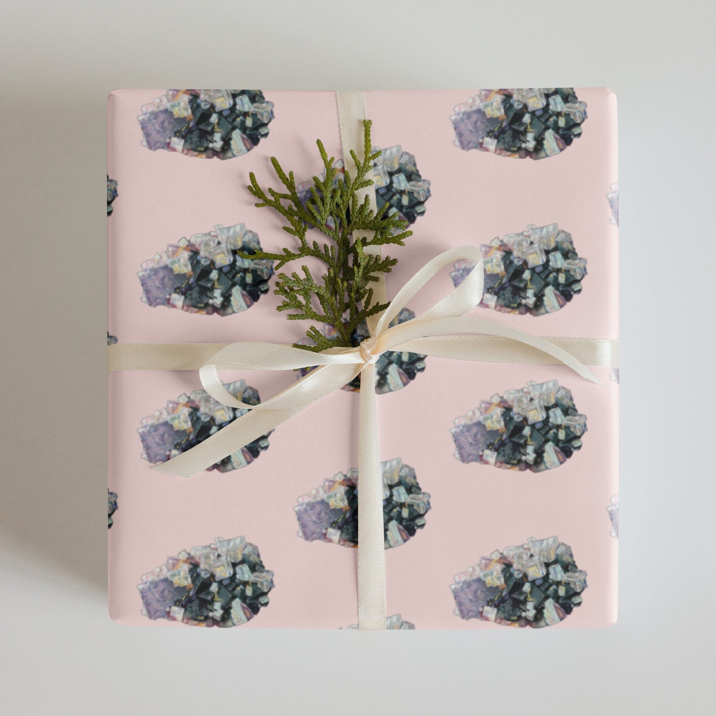 Mineral Wrapping Paper Sheets - Fluorite, Amethyst