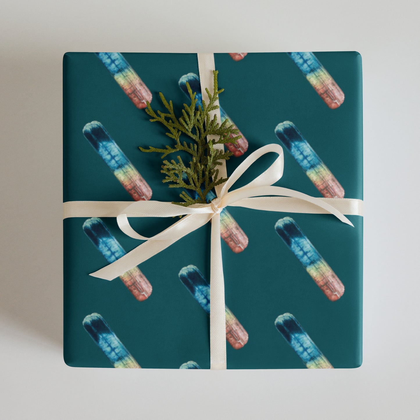 Mineral Wrapping Paper Sheets - Tourmalines & Fluorite
